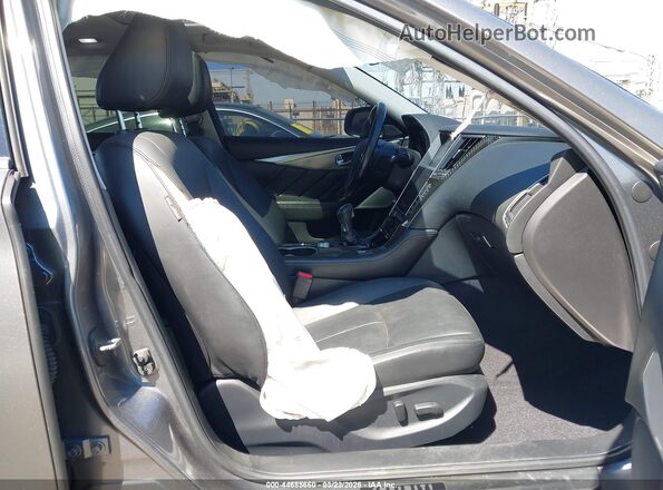 JN1EV7APXHM742781 2017 INFINITI Q50 Gray Front interior view