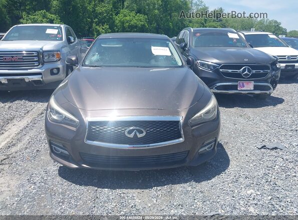 JN1EV7AR1HM833049 2017 INFINITI Q50 Brown Սարքավորումների վահանակի տեսք