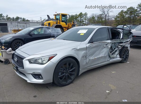 JN1EV7AR2KM556578 2019 INFINITI Q50 Серый Передняя левая четверть