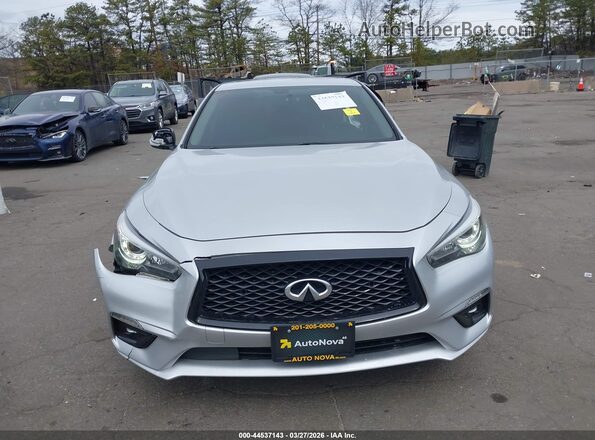 JN1EV7AR2KM556578 2019 INFINITI Q50 Серый Вид задней части салона