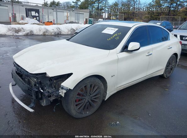 JN1EV7AR4HM837175 2017 INFINITI Q50 White Przód lewy