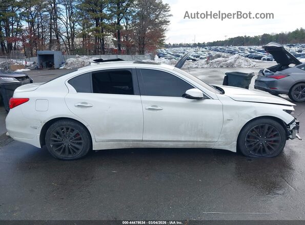 JN1EV7AR4HM837175 2017 INFINITI Q50 White Widok zestawu wskaźników