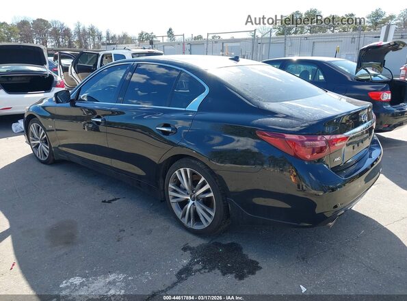 JN1EV7AR8KM558741 2019 INFINITI Q50 Black უკანა მარცხენა
