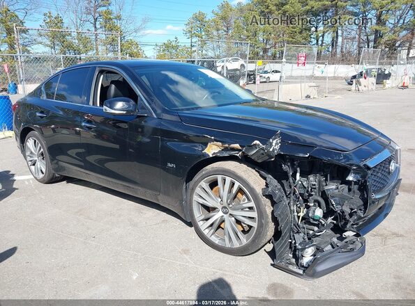 JN1EV7AR8KM558741 2019 INFINITI Q50 Black წინა ხედი