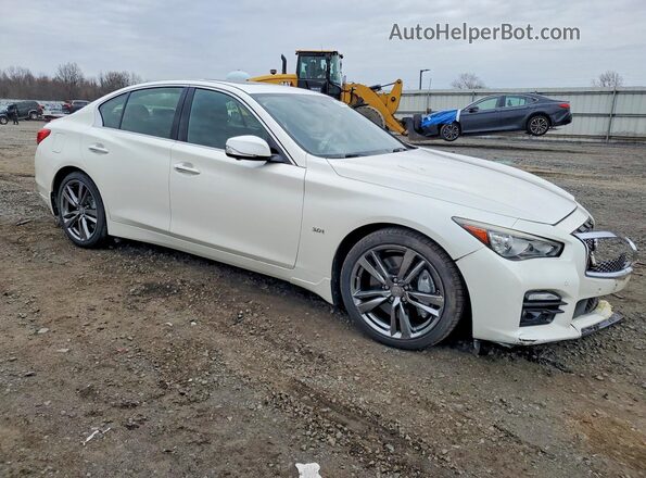JN1EV7AR9HM835485 2017 INFINITI Q50 Белый Передняя правая четверть