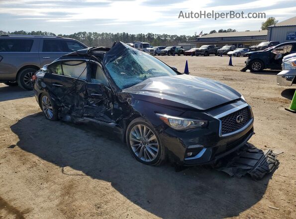 JN1EV7BP6MM700536 2021 INFINITI Q50 Черный Передняя правая четверть