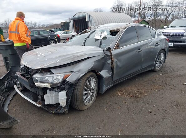 JN1EV7BR4PM543045 2023 INFINITI Q50 Gray Առջևի ձախ երեք քառորդ տեսարան