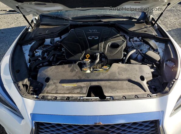 JN1EV7BR7MM754686 2021 INFINITI Q50 White Widok wnętrza z tyłu