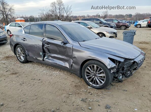 JN1EV7BR9MM750347 2021 INFINITI Q50 Gray Delantero derecho