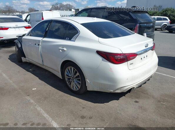 JN1EV7BRXMM754388 2021 INFINITI Q50 White Trasero izquierdo