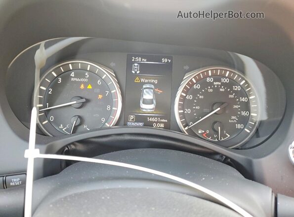 JN1EV7CP8PM512667 2023 INFINITI Q50 Белый Вид щитка приборов