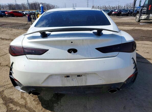 JN1EV7EL9JM392153 2018 INFINITI Q60 Белый Вид сзади