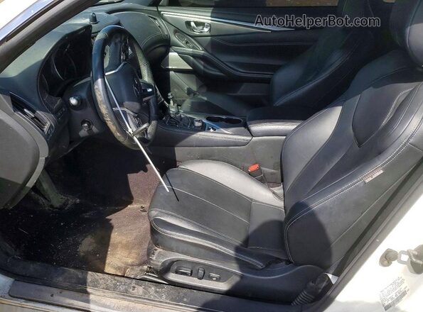 JN1EV7EL9JM392153 2018 INFINITI Q60 Белый Вид салона спереди