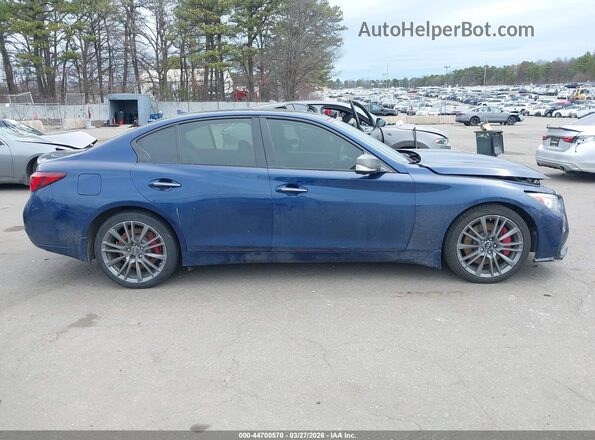 JN1FV7AR1JM480953 2018 INFINITI Q50 Blue Widok wnętrza z tyłu