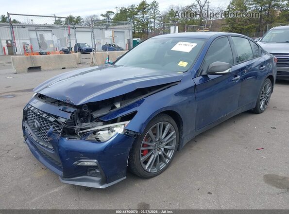 JN1FV7AR1JM480953 2018 INFINITI Q50 Blue Przód lewy