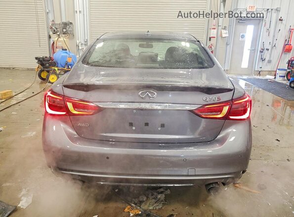 JN1FV7AR2LM660235 2020 INFINITI Q50 Gray Rear view