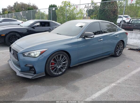 JN1FV7DP3MM850704 2021 INFINITI Q50 Blue Vista tres cuartos delantera izquierda