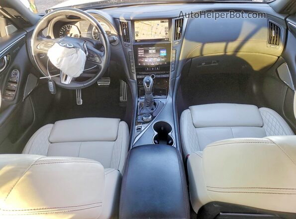 JN1FV7DP3PM570267 2023 INFINITI Q50 Black Առջևի վահանակի տեսք
