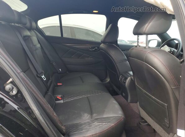 JN1FV7DP5PM570030 2023 INFINITI Q50 Black Vista de los asientos traseros