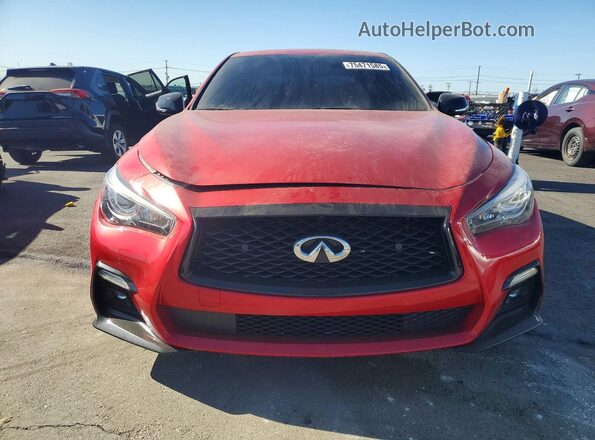 JN1FV7DP7MM850463 2021 INFINITI Q50 Red Вид спереду