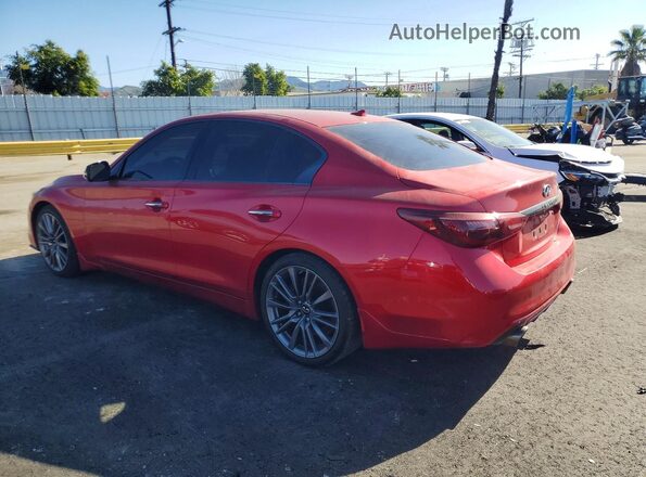 JN1FV7DP7MM850463 2021 INFINITI Q50 Red Задня ліва чверть