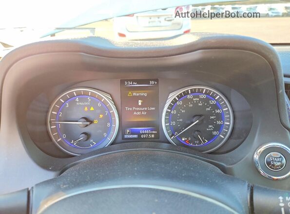 JN1FV7EL3JM631183 2018 INFINITI Q60 White Widok zestawu wskaźników