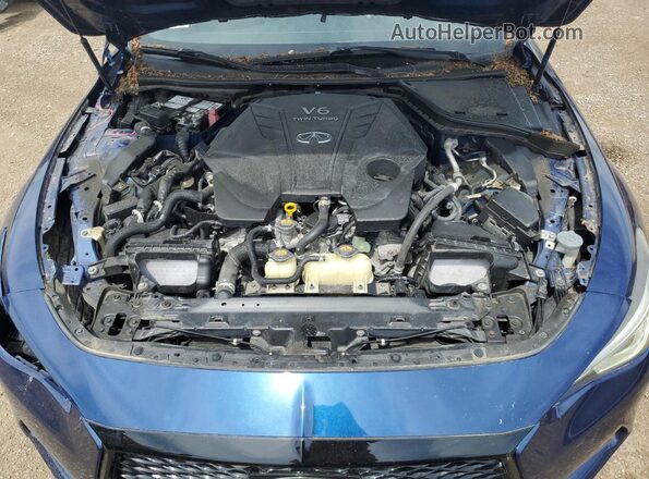 JN1FV7EL8LM460076 2020 INFINITI Q60 Blue Вид задньої частини салону