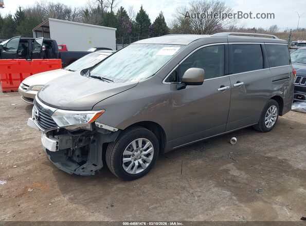 JN8AE2KP1H9165692 2017 NISSAN QUEST Silver Առջևի ձախ երեք քառորդ տեսարան