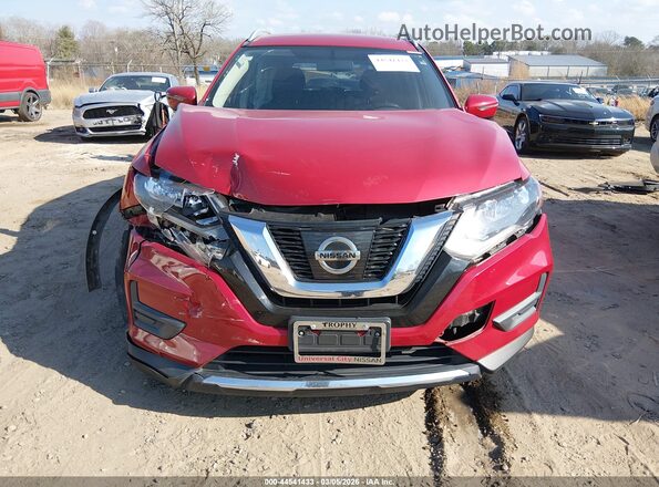 JN8AT2MTXHW407381 2017 NISSAN ROGUE Красный Вид щитка приборов