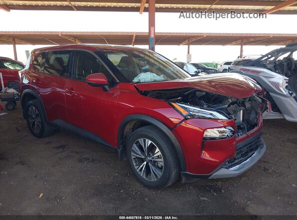 JN8AT3BA2MW017070 2021 NISSAN ROGUE Burgundy 
