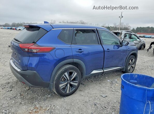 JN8AT3CA8MW011014 2021 NISSAN ROGUE Синий Задняя правая четверть