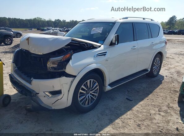 JN8AY2AC4N9162352 2022 NISSAN ARMADA Белый Передняя левая четверть