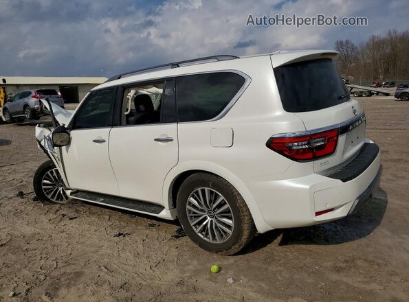 JN8AY2AC9M9145142 2021 NISSAN ARMADA White Trasero izquierdo