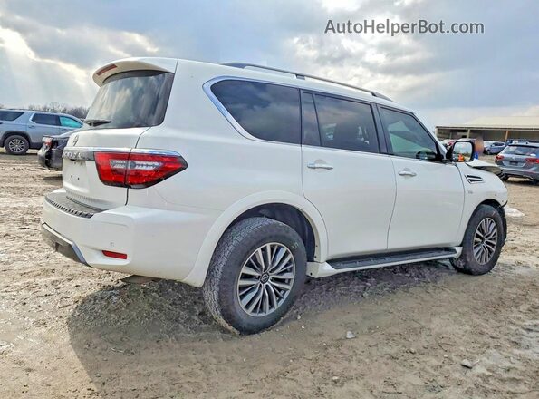 JN8AY2AC9M9145142 2021 NISSAN ARMADA White Trasero derecho