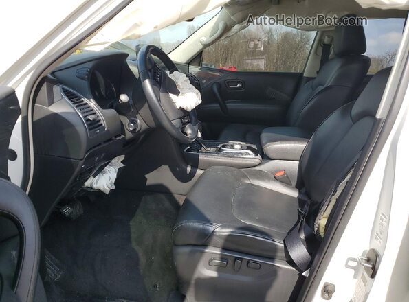 JN8AY2AC9M9145142 2021 NISSAN ARMADA White Vista interior delantera