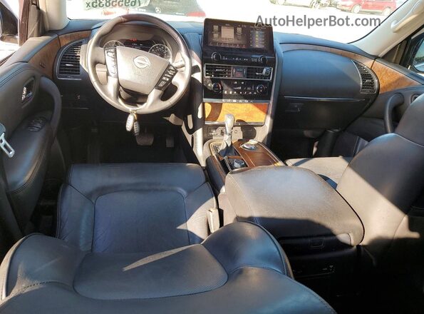 JN8AY2BA3M9374204 2021 NISSAN ARMADA Silver Widok deski rozdzielczej