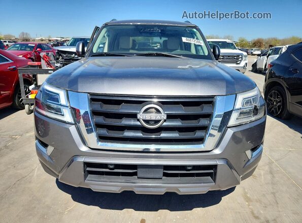 JN8AY2BA4M9371148 2021 NISSAN ARMADA Gray Vista frontal