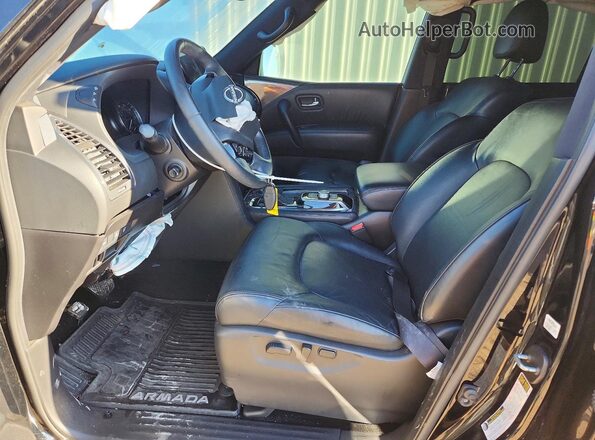 JN8AY2BA5P9400273 2023 NISSAN ARMADA Black Widok wnętrza z przodu