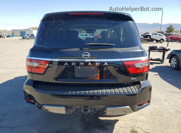 JN8AY2BA7M9370768 2021 NISSAN ARMADA Черный Вид сзади