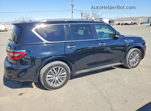 JN8AY2BA7M9370768 2021 NISSAN ARMADA Черный Задняя правая четверть