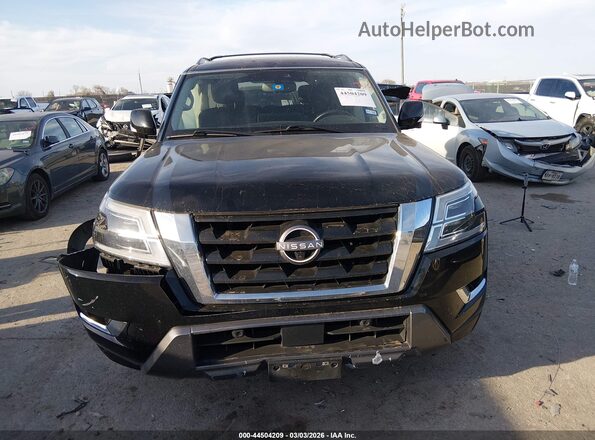 JN8AY2BA7N9391508 2022 NISSAN ARMADA Black Вид щитка приладів