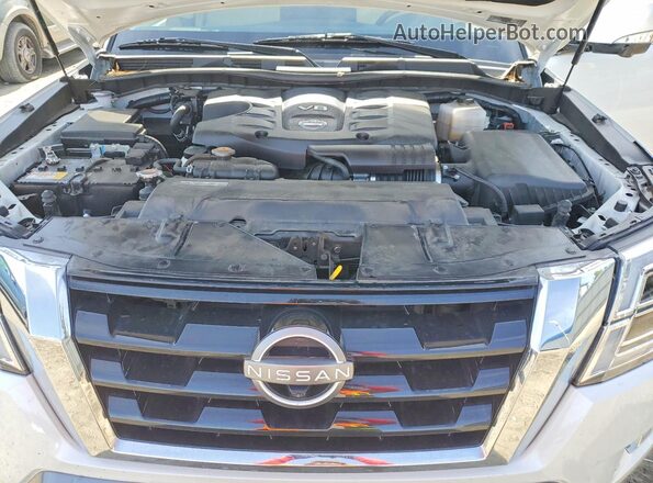 JN8AY2BC4P9183526 2023 NISSAN ARMADA White ძრავის განყოფილების ხედი