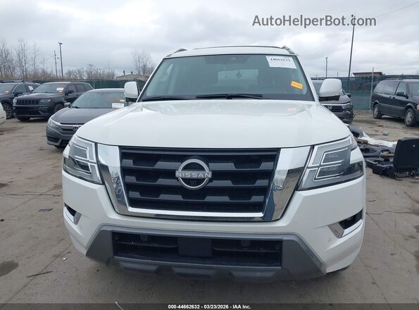 JN8AY2BD8P9695217 2023 NISSAN ARMADA White Widok wnętrza z tyłu