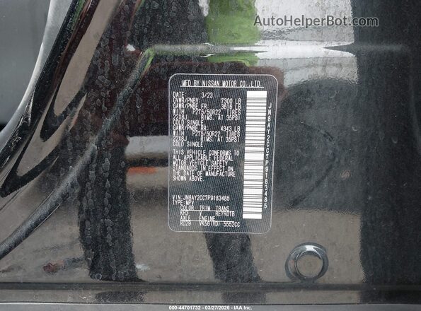 JN8AY2CC7P9183485 2023 NISSAN ARMADA Black Vista del compartimento del motor