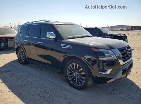 JN8AY2DA1P9404656 2023 NISSAN ARMADA Black Передня права чверть