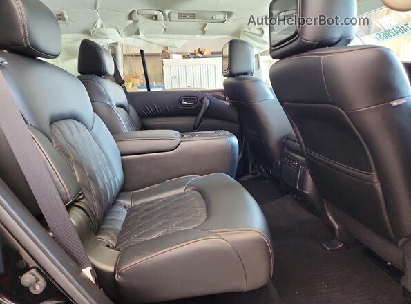 JN8AY2DA7N9390713 2022 NISSAN ARMADA Black Vista de los asientos traseros