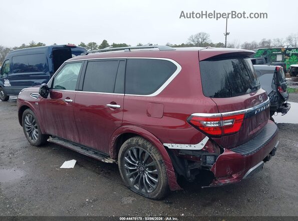 JN8AY2DB5N9813166 2022 NISSAN ARMADA Красный Панорамный вид салона 360°