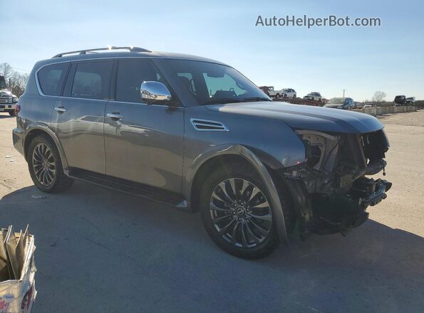 JN8AY2DB5P9835140 2023 NISSAN ARMADA Gray Delantero derecho