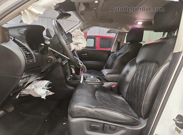 JN8AY2DB9N9812344 2022 NISSAN ARMADA White წინა სალონის ხედი