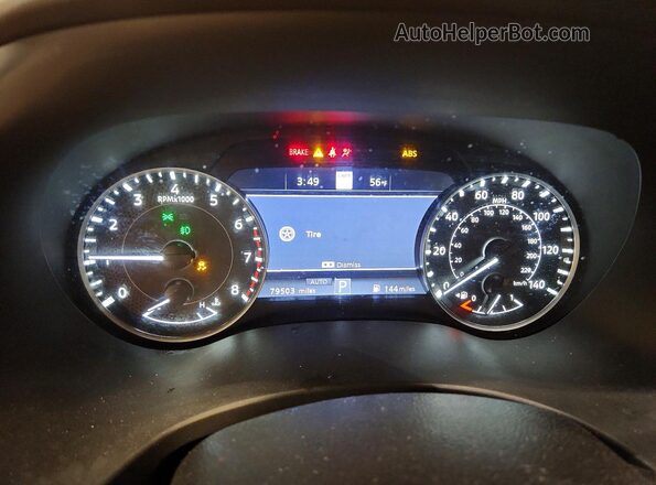 JN8AY2DB9N9812344 2022 NISSAN ARMADA White ხელსაწყოთა პანელის ხედი